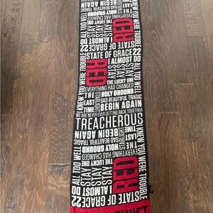 Taylor Swift Red and Black Scarf